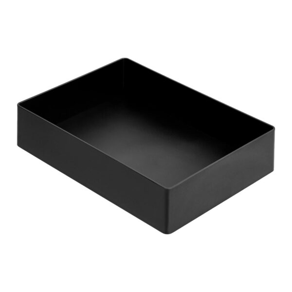 Rectangular Plastic Desk Organizer With Storage Trays, Accessory Tray For Office Supplies And Pen Holder, 9.4 X 6.7 X 2 Inch, Black