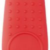 Heat Resistant Non-Slip Silicone Hot Handle Holder, Rectangular Pot Handle Cover For Kitchen, Insulating Protection, Red, 5.6"L X 1.9"W