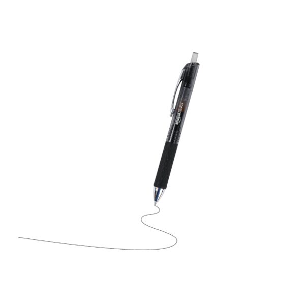 Retractable Gel Pens, Fine Point 0.7Mm, Smooth Writing, Black, No Smudge, School And Office Supplies, 12-Pack