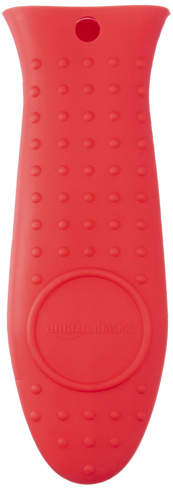 Heat Resistant Non-Slip Silicone Hot Handle Holder, Rectangular Pot Handle Cover For Kitchen, Insulating Protection, Red, 5.6"L X 1.9"W