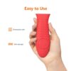 Heat Resistant Non-Slip Silicone Hot Handle Holder, Rectangular Pot Handle Cover For Kitchen, Insulating Protection, Red, 5.6"L X 1.9"W