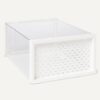 Stackable And Foldable Clear Shoe Storage Organizer Box, Small, 12-Pack