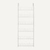 Over The Door Metal Shoe Rack, 18 Pair Capacity, White