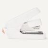 Office Heavy Duty Stapler, Flat Clinch, Effortless, 40 Sheet Capacity, 1000 Staples, No Jam, For Classroom, Office Or Desk Use, White