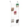 Over The Door Metal Shoe Rack, 18 Pair Capacity, White