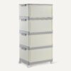 4-Tier Storage Bins With Lids, Stackable And Collapsible, 23Qt Per Tier, 92Qt Total Capacity