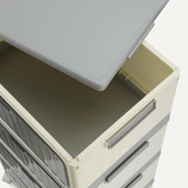 4-Tier Storage Bins With Lids, Stackable And Collapsible, 23Qt Per Tier, 92Qt Total Capacity