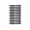 Retractable Gel Pens, Fine Point 0.7Mm, Smooth Writing, Black, No Smudge, School And Office Supplies, 12-Pack