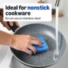Non-Scratch Dual-Sided Sponges For Nonstick Pots And Pans, Dish Scrubber, All-Purpose, 6-Pack, Packaging May Vary