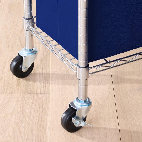 Adjustable Clothes Rack For Handing, Double Hanging Rod Garment Rolling Closet Clothing Organizer, Chrome, 36 X 14 X 72