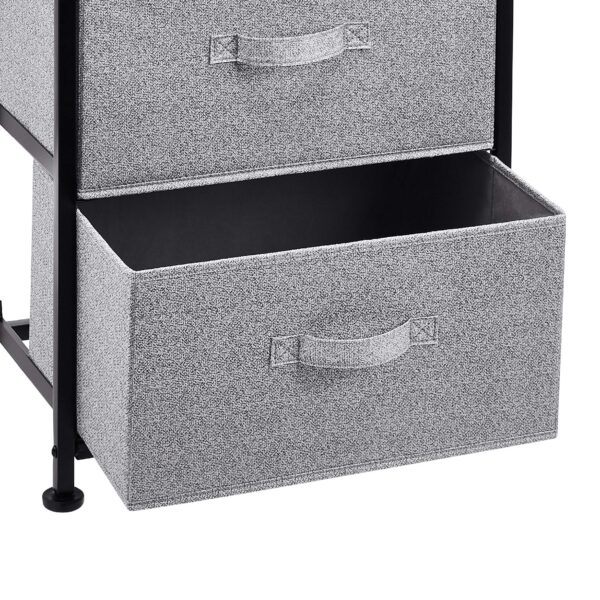 Fabric 4-Drawer Storage Organizer Unit For Bedroom Closet, Black